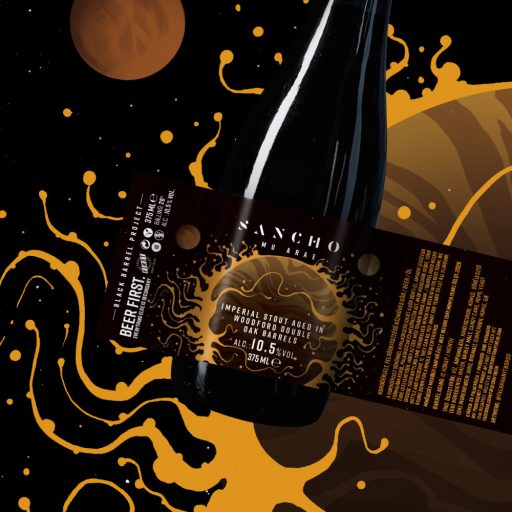 Sancho whiskyhordóérlelt imperial fekete FIRST stout sör