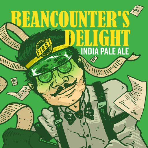 FIRST Craft Beer Beancounters Delight világos komlós IPA sör háromféle komlóval