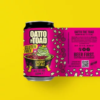 Oatto The Toad gluténmentes GoFit meggyes gyümölcsös sör