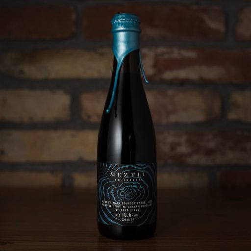 Meztli whiskyhordóban érlelt imperial FIRST fekete stout sör