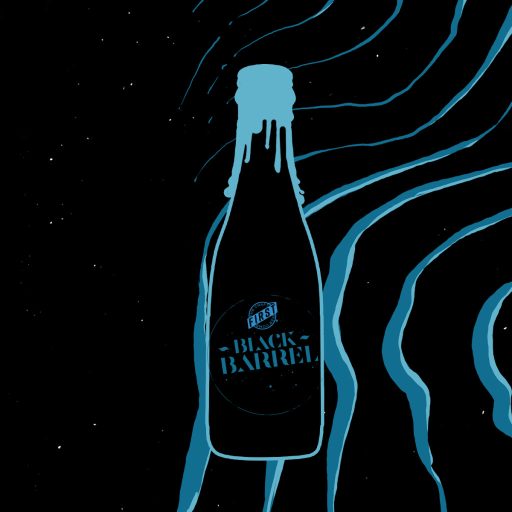 Meztli whiskyhordóban érlelt imperial FIRST fekete stout sör