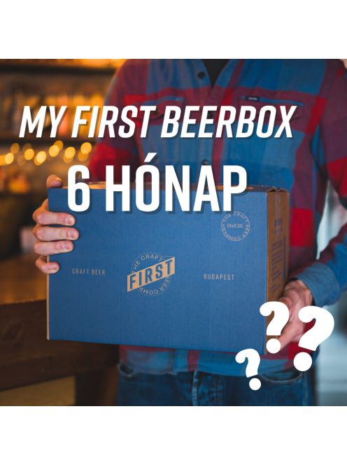 My FIRST BeerBox előfizetés pólóval - 6 hónap + ingyenes szállítás