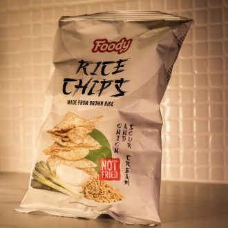 FOODY Barnarizschips - Hagymás-Tejfölös