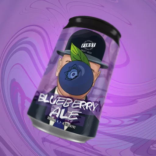Blueberry Ale áfonyás dobozos FIRST búzasör
