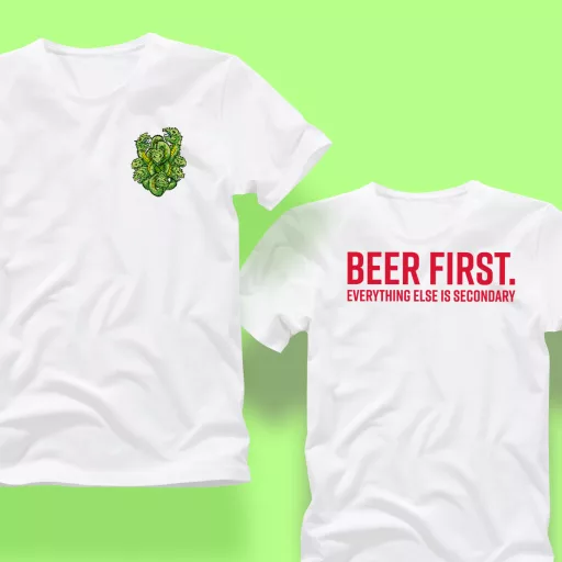 orochi Dupla IPA mintával ellátott póló