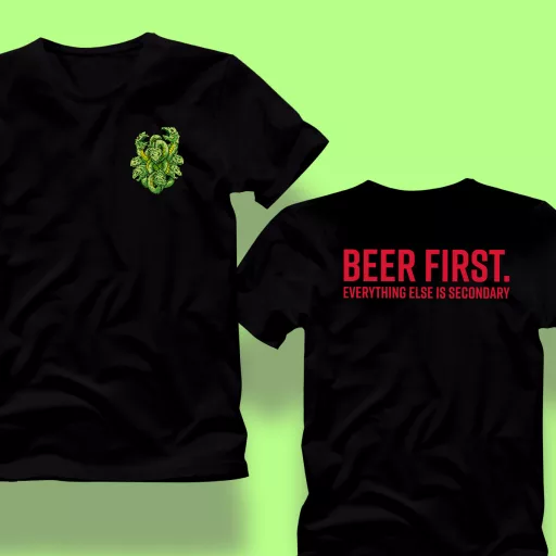 orochi Dupla IPA mintával ellátott póló