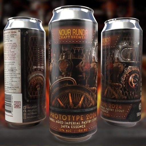 Nova Runda horvát fekete stout hordóérlelt prototype sör