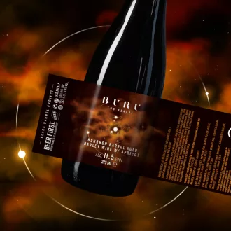 buru FIRST jack daniels bourbon whisky hordóérlelt barley wine sör sárgabarackkal