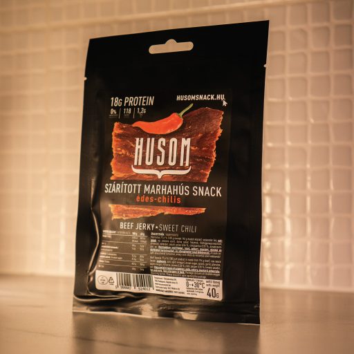 HUSOM Beef Jerky - Édes-Chilis