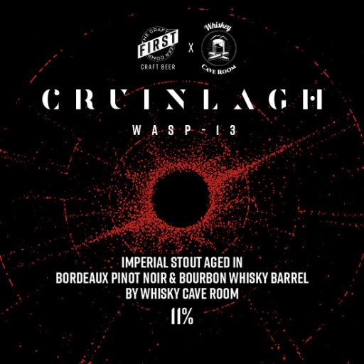 Cruinlagh whisky hordóérlelt fekete FIRST stout sör