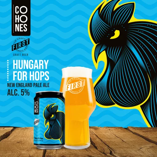 Hungary for Hops kollab New England IPA dobozos világos NEIPA sör