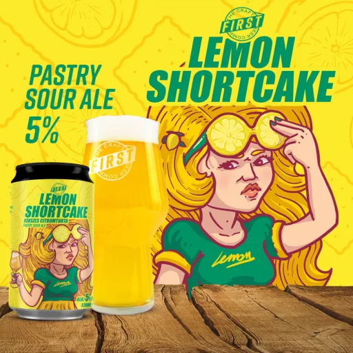 Lemon Shortcake (5%) - 0.33 L dobozos
