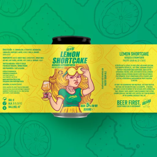 Lemon Shortcake (5%) - 0.33 L dobozos