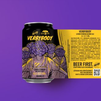 verbybody FIRST blonde ale világos kollab sör citromos verbénával