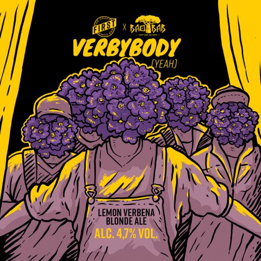 verbybody FIRST blonde ale világos kollab sör citromos verbénával