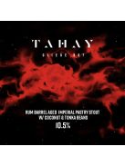 FIRST Tahay rumoshordóban érlelt hordóérlelt ízesített imperial stout fekete sör