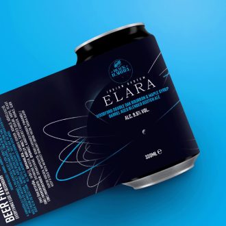 elara skót scotch juharszirup és woodford double oak whiskey hordóban érlelt fekete first craft beer strong ale füstös smokey