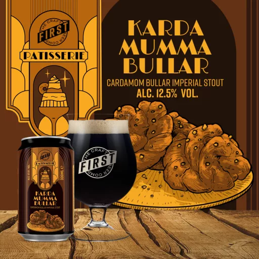 kardamummabullar kardamomos csiga ihletette first craft beer fekete imperial pastry stout sör