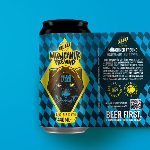 Münchner Freund világos helles lager FIRST sör