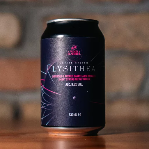 lysithea skót scotch ardbeg és laphroaig whiskey hordóban érlelt fekete first craft beer strong ale füstös smokey