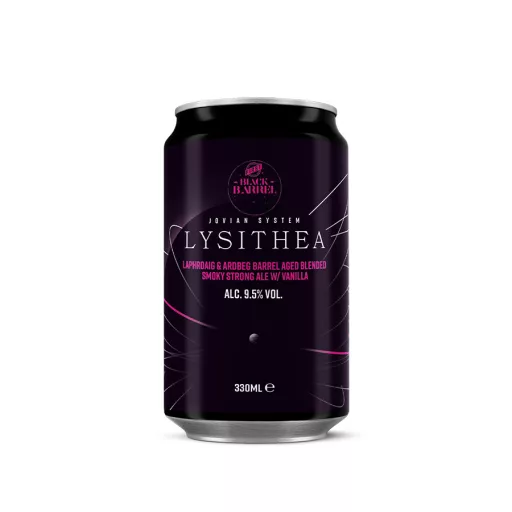 lysithea skót scotch ardbeg és laphroaig whiskey hordóban érlelt fekete first craft beer strong ale füstös smokey