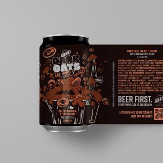 dark oats coffee edition first craft beer kávé zab fekete stout sör