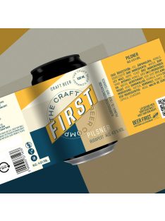 Pilsner világos FIRST cseh pilzeni lager sör