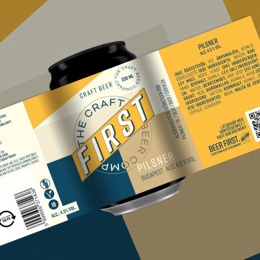 Pilsner világos FIRST cseh pilzeni lager sör