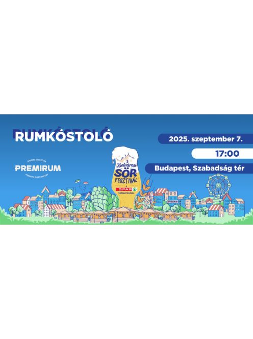 Rumkóstoló a Belvárosi Sörfesztiválon - 2025.09.07. 17:00