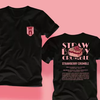 strawberry crumble szűretlen gyümölcsös savanyított stílusú FIRST craft beer sör póló minta