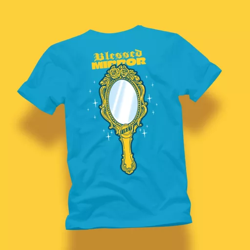 Blessed Mirror Imperial Stout fekete sör mintával ellátott póló
