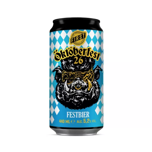 Öktöberfest világos alsóerjesztésű festbier típusú FIRST Craft Beer lagersör